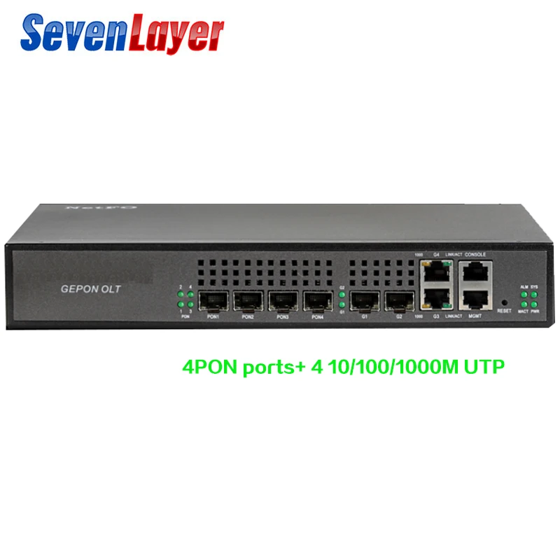 EPON OLT 4PON порты FTTH CATV GEPON OLT Перевозчик-класс высокой плотности волоконно-оптический высокое качество 1,25G Профессиональный мини