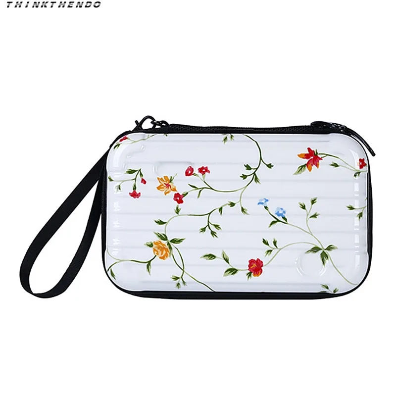 THINKTHENDO Fashion Women Mini Luggage Makeup Case Lady Girls Female Cosmetic Pouch Bag Toiletry Organizer Handbag New 10 Colors - Цвет: Зеленый