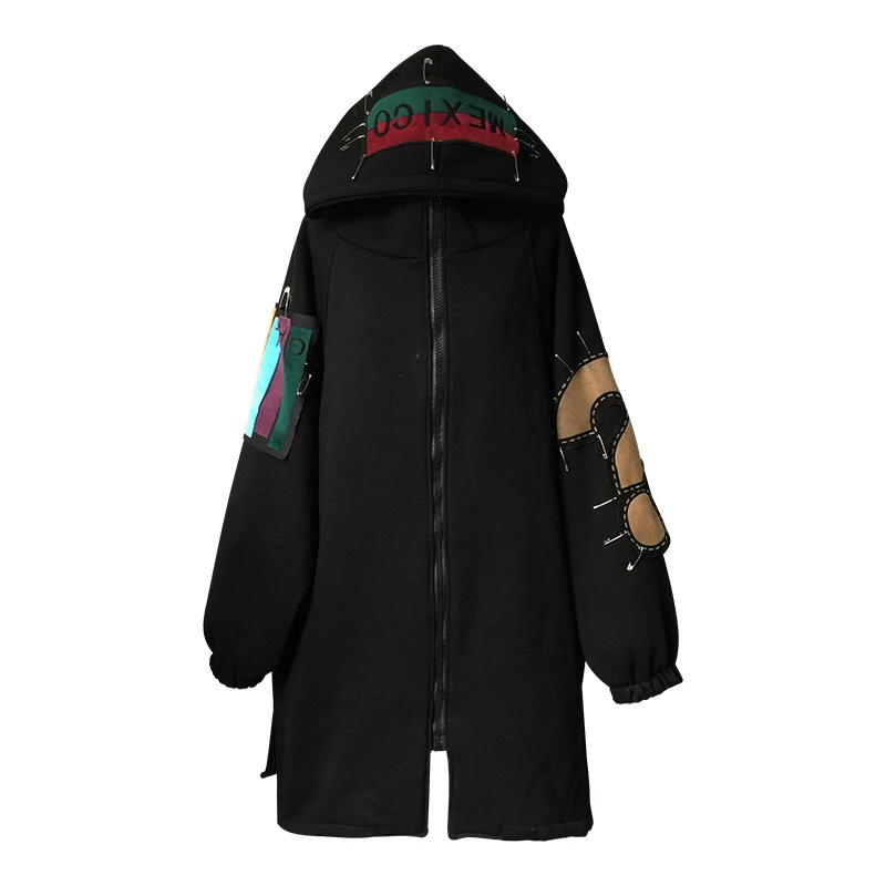 Женская зимняя куртка с капюшоном новинка 2020 модное Свободное длинное пальто