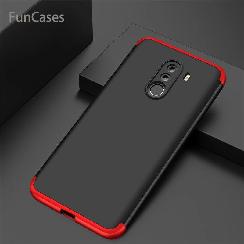 Для Xiaomi PocoPhone F1 чехол Роскошный 360 градусов полное покрытие жесткий пластик