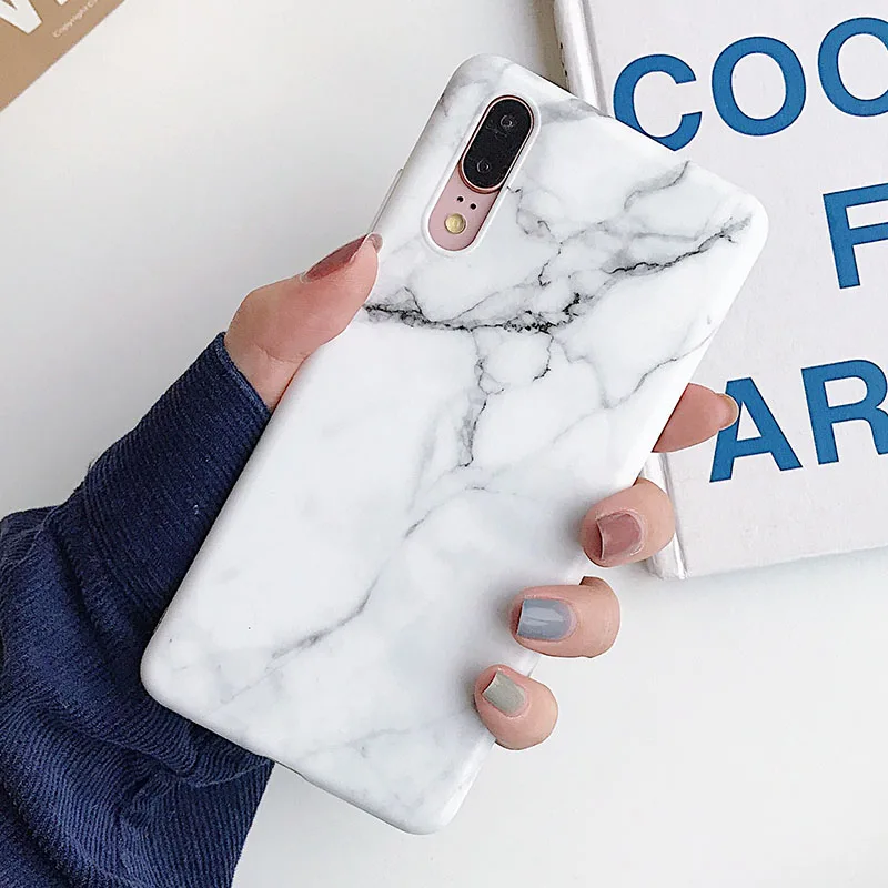Style 403 Крутой мраморный чехол для iphone 11 Pro Max 6 S 7 8 XS X XR, чехол для Huawei Nova 3e 4e Mate 30 Lite 20 P20 Pro P30, силиконовый чехол - Цвет: Style 403