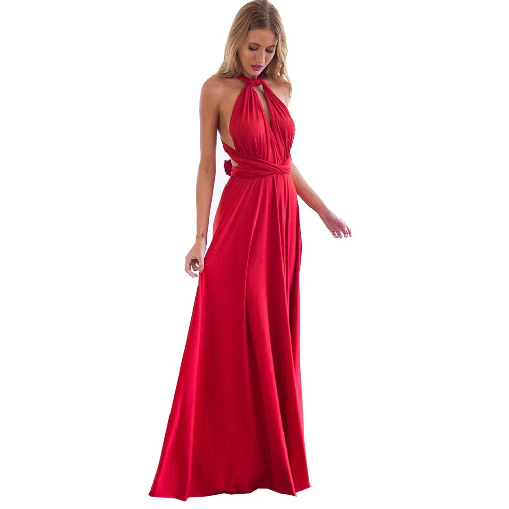 Сексуальное женское многополосное обёрточная бумага Кабриолет Boho Maxi Клубное