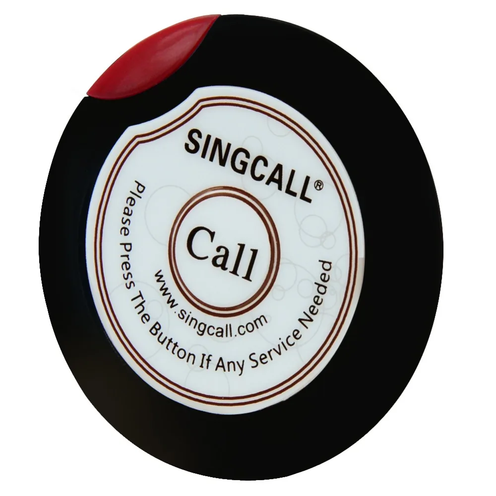 SINGCALL Беспроводной вызова Системы 10 штк красная настольные звонки APE700 и 1 шт.