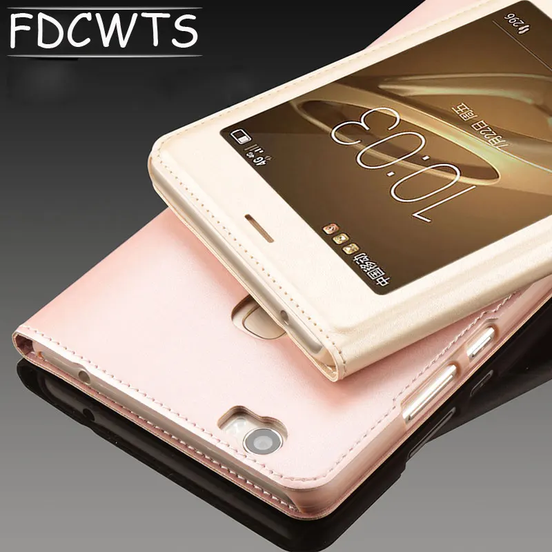 FDCWTS для huawei Honor note 8 чехол с окошком флип кейс из ПУ Кожаный Капа Note8 smart Cover спальный