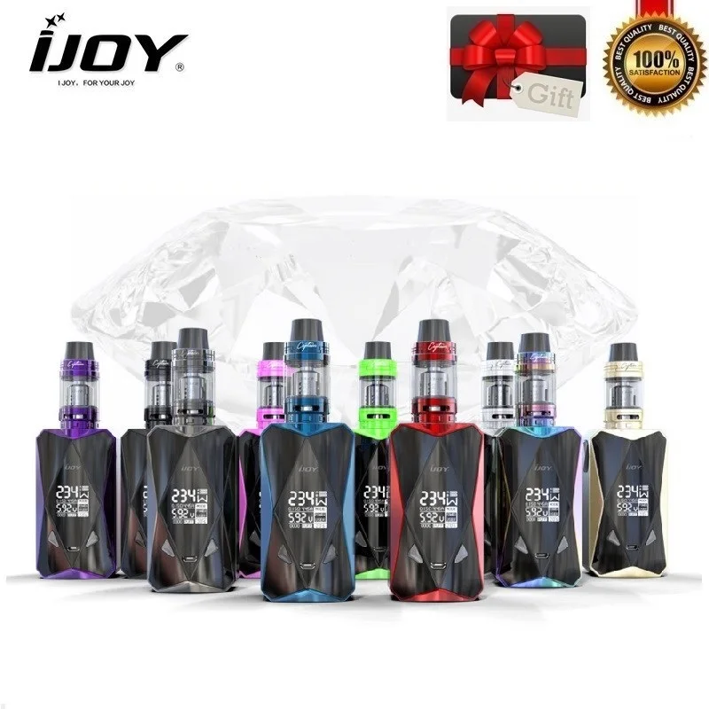 Оригинал IJOY Diamond PD270 234 Вт Vaping электронные сигареты Kit Diomond TC поле Mod с капитаном X3S