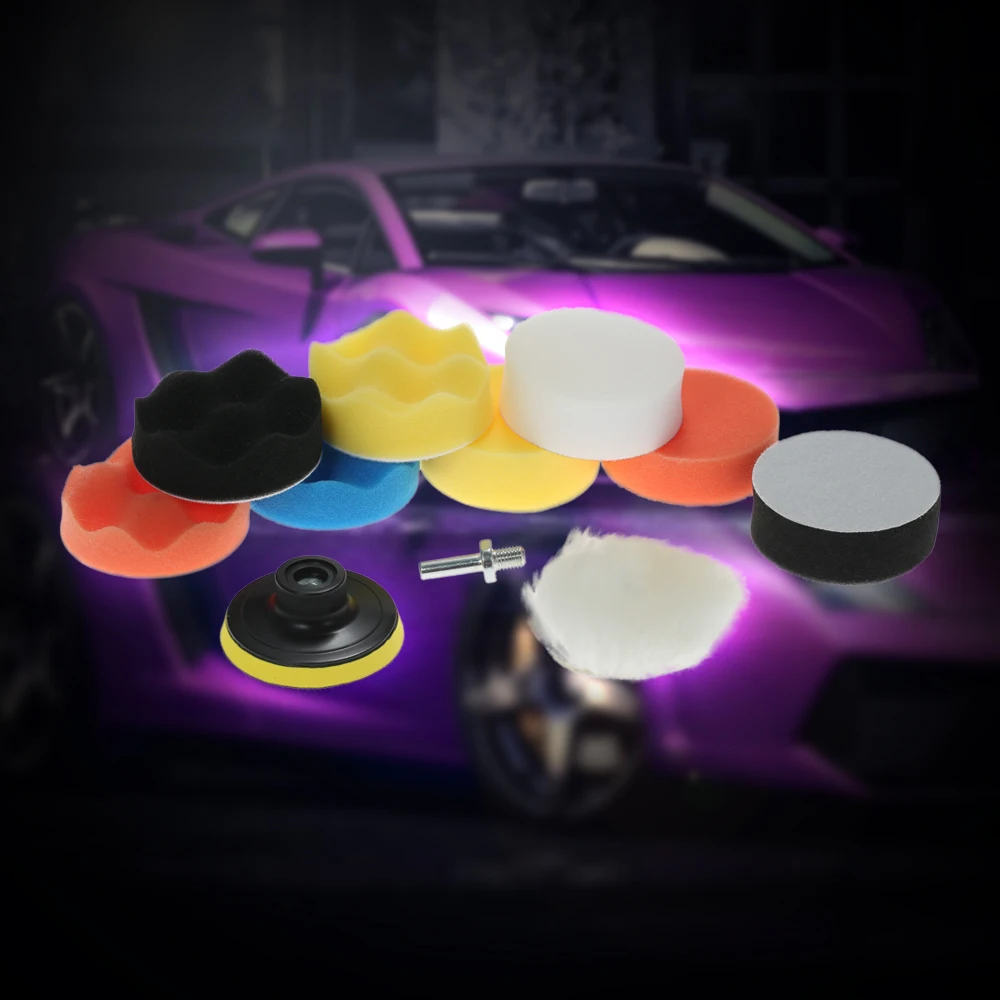 Новинка 11 шт. автомобильные полировальные прокладки восковая пена Полировочная