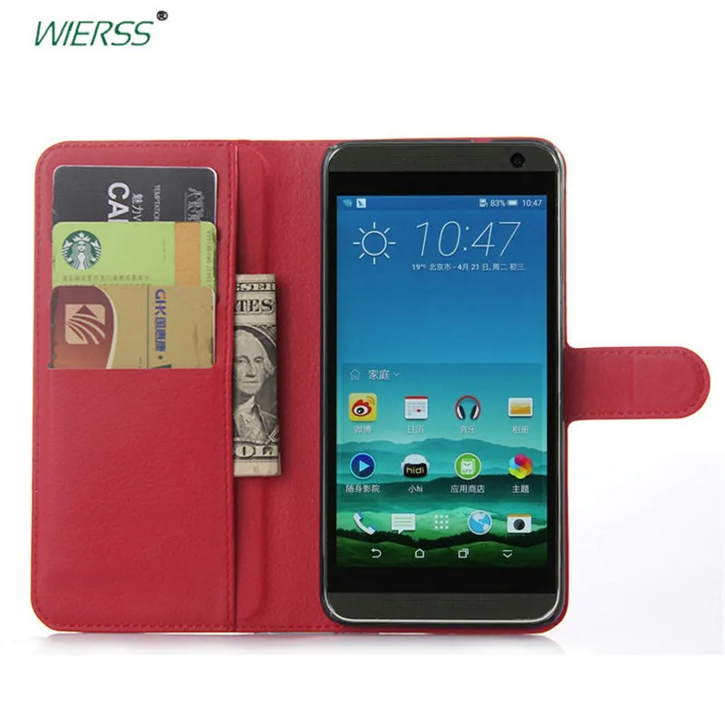 Quality Wallet Flip Leather Case For HTC One E9 E9W E9+ Plus A55 5.5&quot phone back Cover Housing cases with Card Slot+Stand | Мобильные