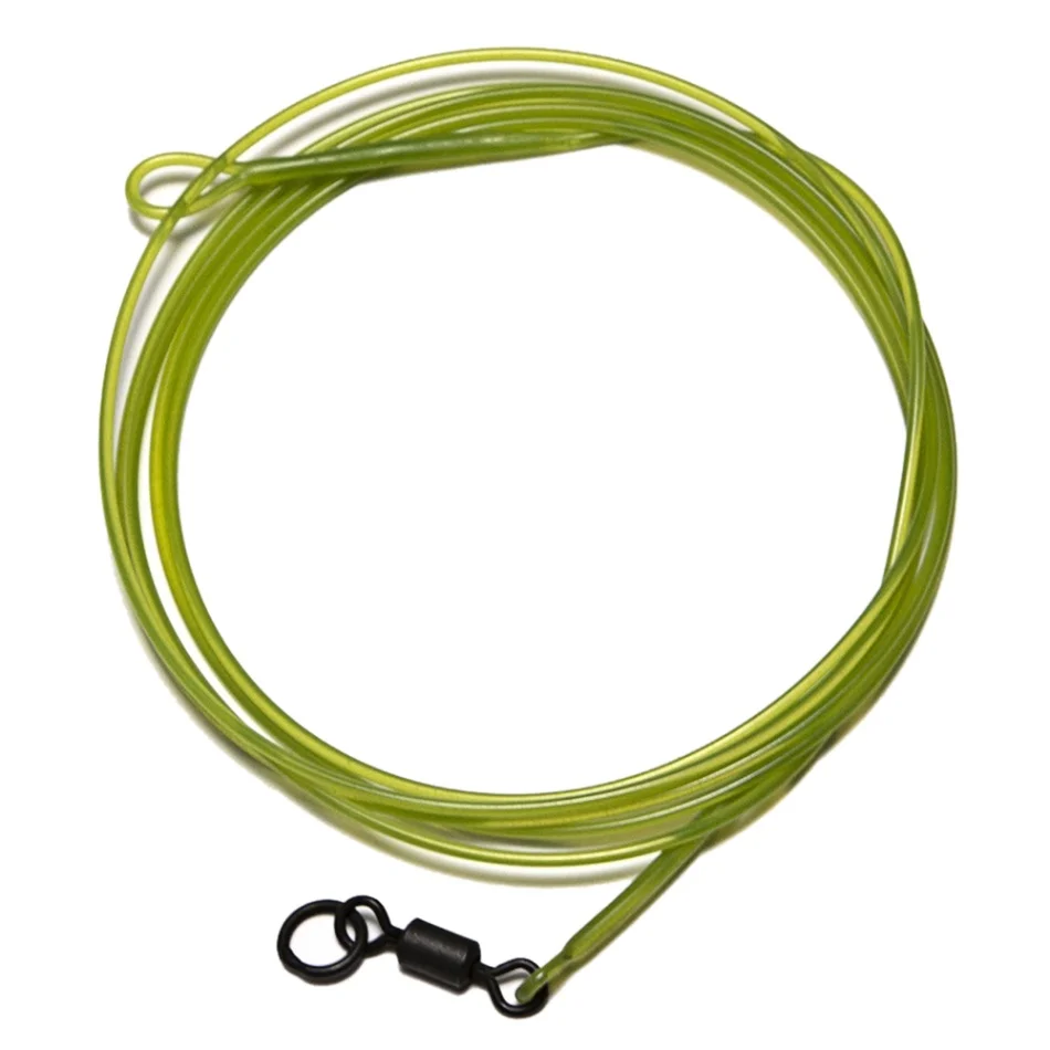 Green Nylon 1 м 30LB 3 вида цветов леска для лески, нейлоновый лидер, леска для ловли нахлыстом, Pesca с кольцом, петля для ремня Вертлюг, карп, Рыболовный аксессуар - Цвет: Green Nylon