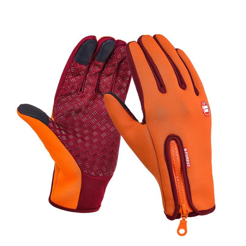 Ветрозащитные тактические зимние велосипедные перчатки бархатные