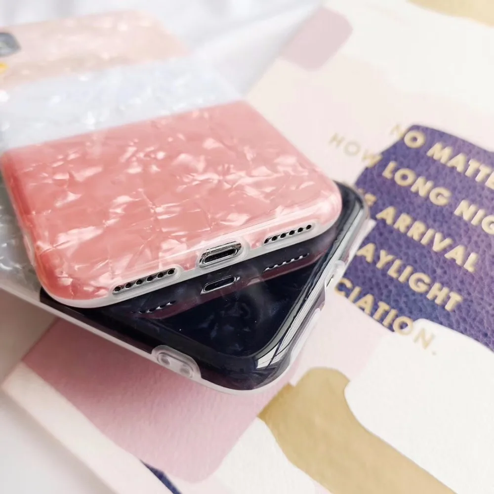 Градиент цвета с блестками чехол для телефона iphone XS Max X XR Глянцевая Мягкий
