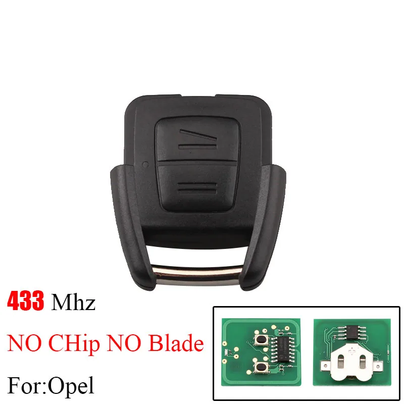 NO Blade NO Chip BHKEY 2 кнопки дистанционного приемопередающий чип ключа автомобиля ID40 для Vauxhall Opel Astra Vectra Zafira HU43/HU100/YM28/HU46 лезвие дополнительно - Цвет: NO Blade NO Chip