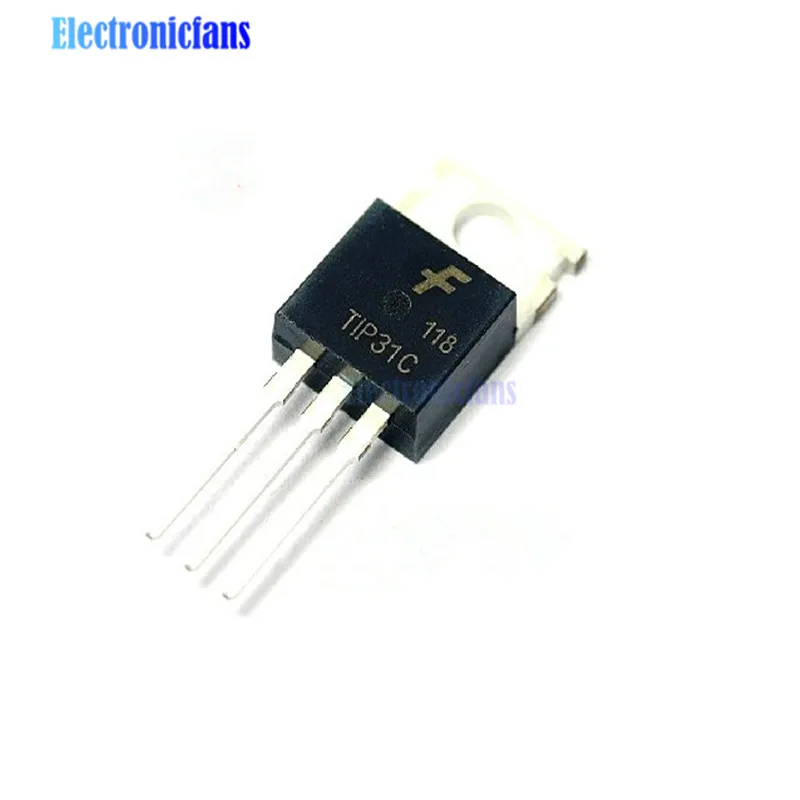 5 шт. TIP31C TIP31 NPN транзистор 100 В 3A К-220 | Электронные компоненты и принадлежности