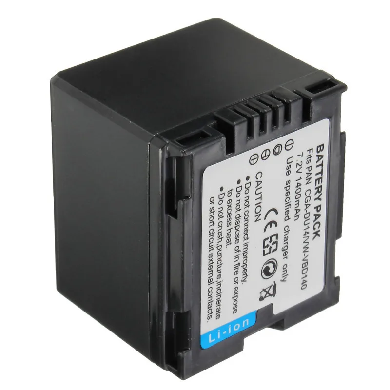 Аккумулятор для камеры Panasonic DU06 DU07 4 шт. CGA-DU14/VW-VBD140 NV-GS10 H258 GS28 GS328 GS320 GS188 GS180 GS1 GS50020 |