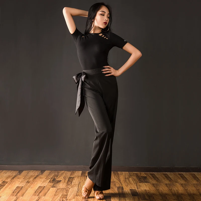 Топ женский для латиноамериканских танцев модный костюм выступлений и бальных