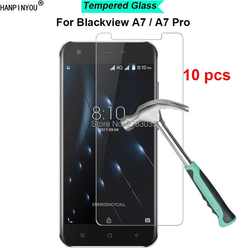 

10 шт./лот для Blackview A7 / A7 Pro 9H твердость 2.5D ультратонкое Закаленное стекло пленка защита для экрана