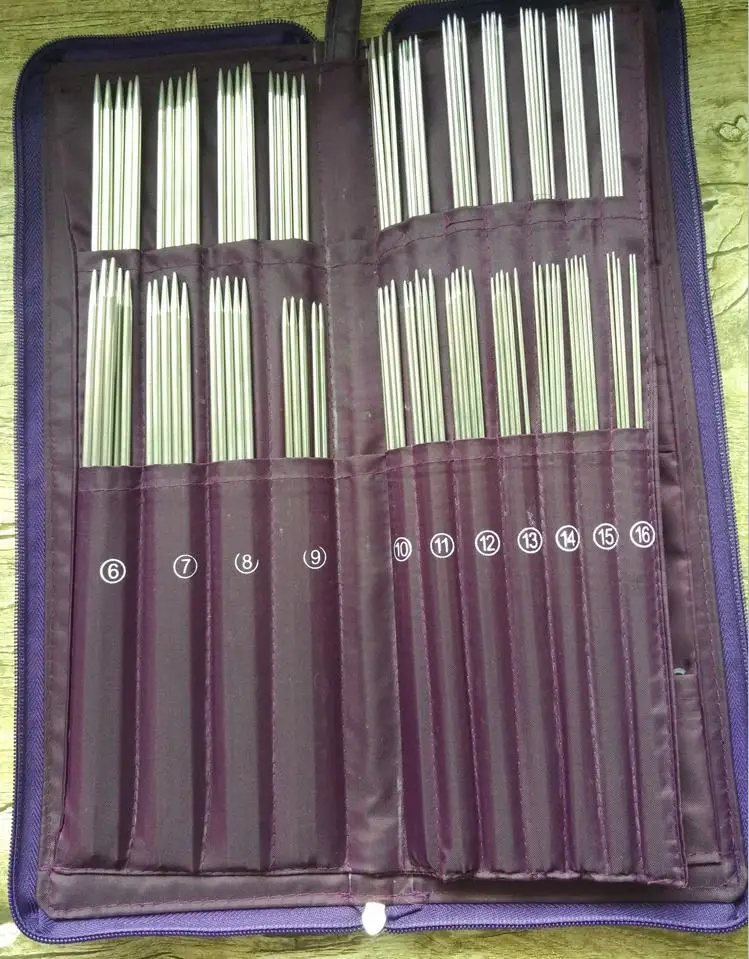 Инструменты для шитья Набор из 5 круглых игл вязаный вязальный крючок игла