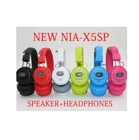 Оригинальная гарнитура NIA X5SP, беспроводные стерео Bluetooth наушники, Bluetooth колонки, fone de ouvido, bluetooth с микрофоном - Цвет: green