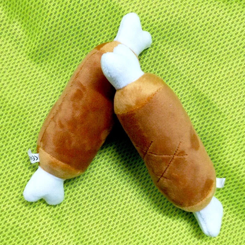 Популярные плюшевые собака кошка куриные ножки Bones плюшевая Интерактивная