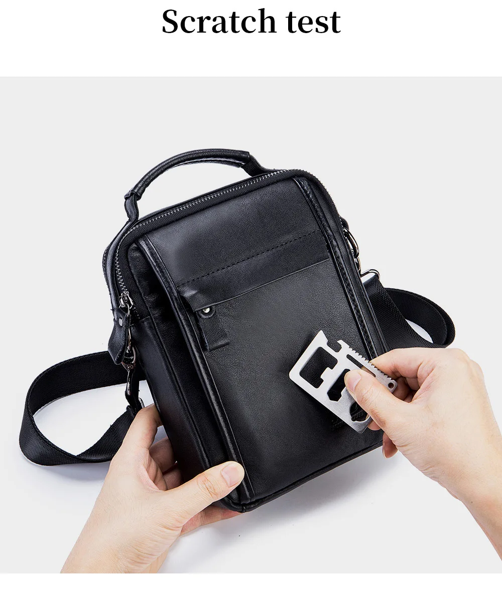 Men's Briefcase Bags For Laptop Man Business Bag Genuine Leather Handbags High Quality Leather Office Shoulder Bags Tote for Men