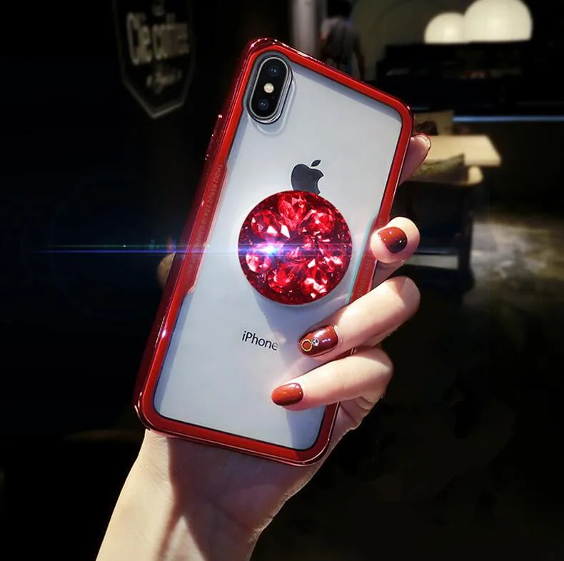 Чехол для смартфона модный прозрачный мягкий чехол со стразами iPhone 11 Pro MAX X 6 6S 7 8