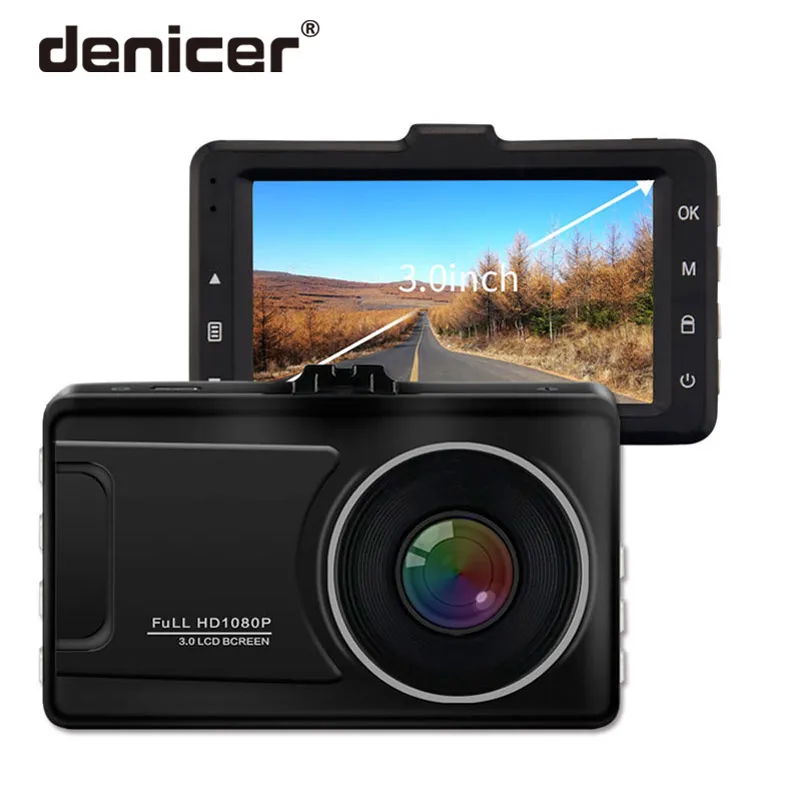 Denicer видеорегистратор Full HD 1080P Автомобильный Камера Регистратор 170 градусов