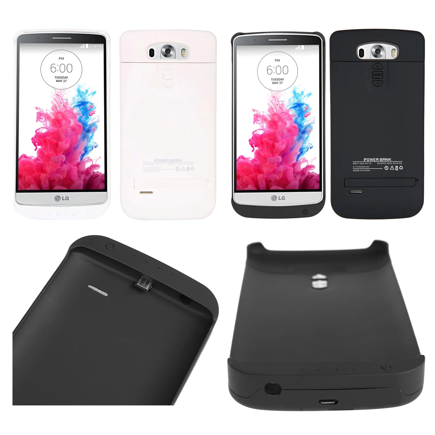 3200 мАч расширенный аккумулятор резервного копирования зарядное устройство