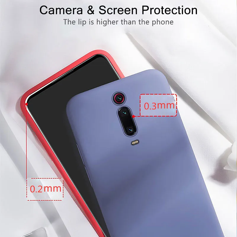 Чехол Raugee для Redmi K20 Note 7 Pro Go 6A противоударный жидкий силиконовый чехол Xiaomi Mi9 Mi8 Lite