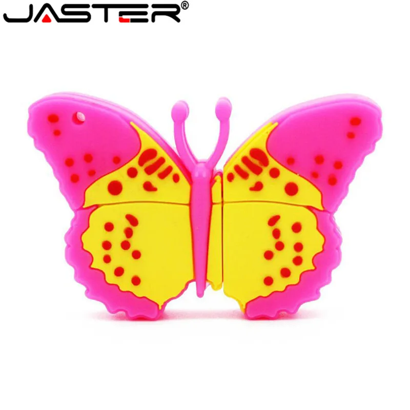 

Usb флеш-накопитель JASTER butterfly, флешка 4 ГБ 8 ГБ 16 ГБ 32 ГБ 64 ГБ usb 2,0, флеш-накопитель