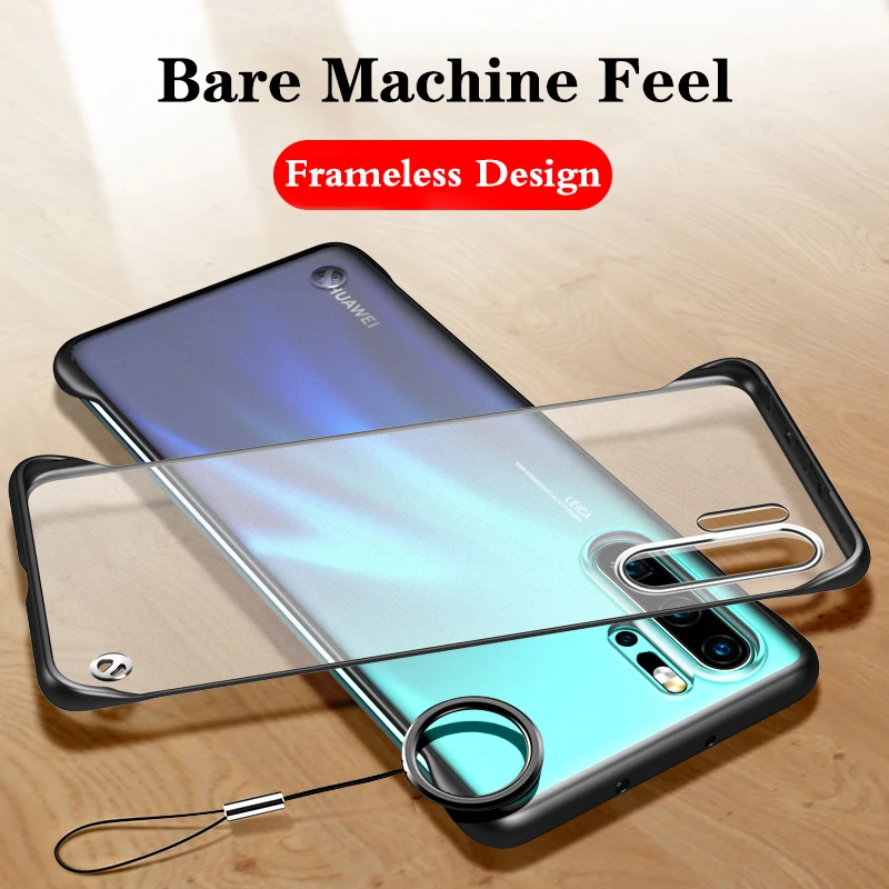 Case For Huawei P30 Pro Slim Transparent Frameless Matte hard Shockproof Back Cover P20 |