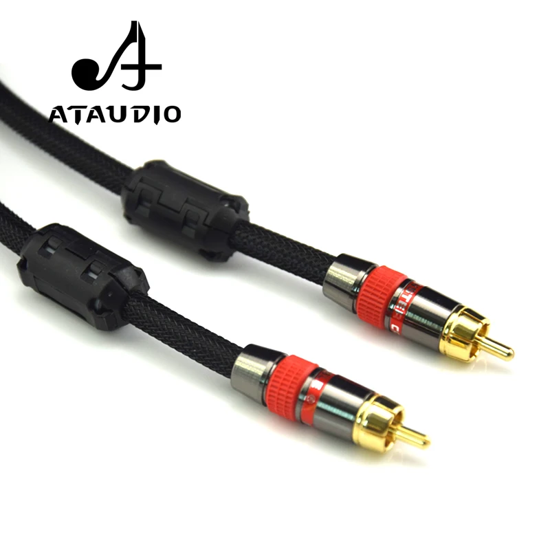 Цифровой коаксиальный кабель ATAUDIO 4N OFC 75 Ом Hi Fi 1 м 2 м|rca to rca|rca toto rca |