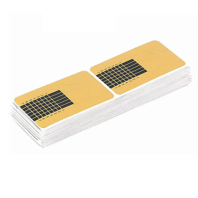 Акриловая кривая для наращивания ногтей Addfavor 100 шт./лот|gel extension sticker|nail formsnail form gel |