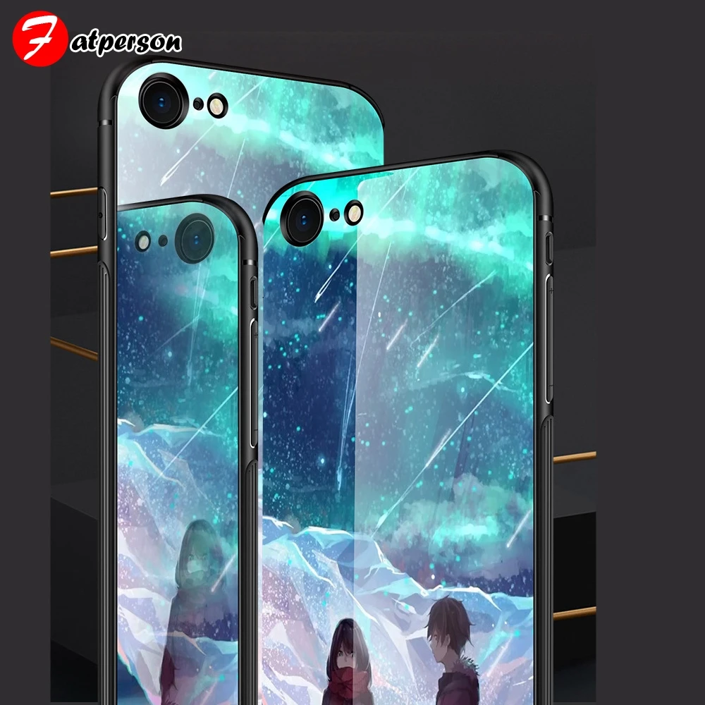 Индивидуальный чехол для телефона 9H закаленное стекло для iPhone 7 8 6 6S Plus 5 5S SE DIY чехол для телефона для iPhone X XS XR XS MAX capa