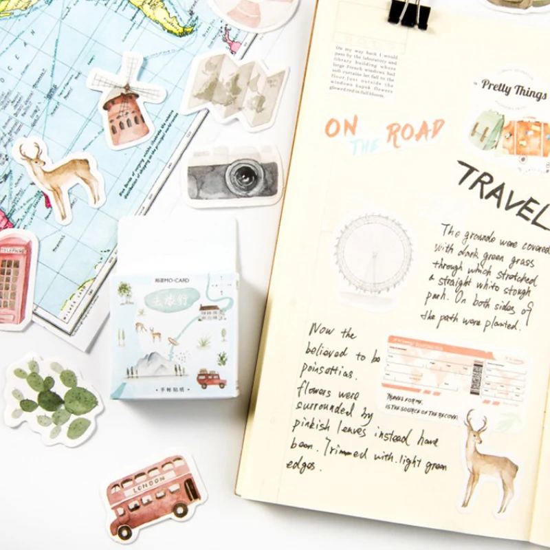 45 шт./кор. морская мини наклейка для путешествий украшение из гетероморфизма