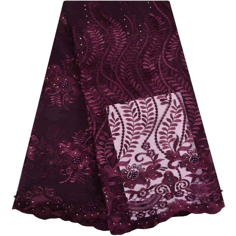 Африканский тюль кружевная ткань розовая африканская французская высокое