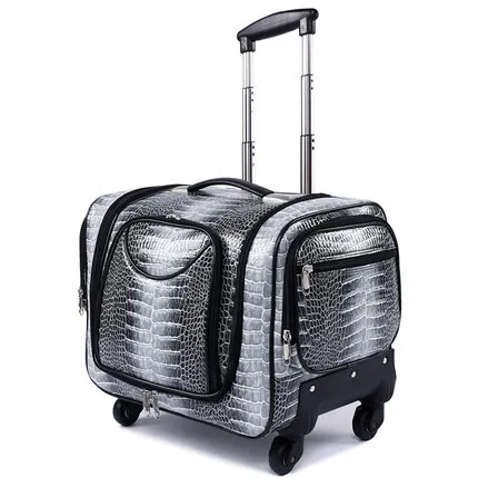 Профессиональный косметический чехол на колесиках, косметическая багажная сумка, универсальная коробка для хранения колес, многослойный Большой Вместительный косметический чемодан