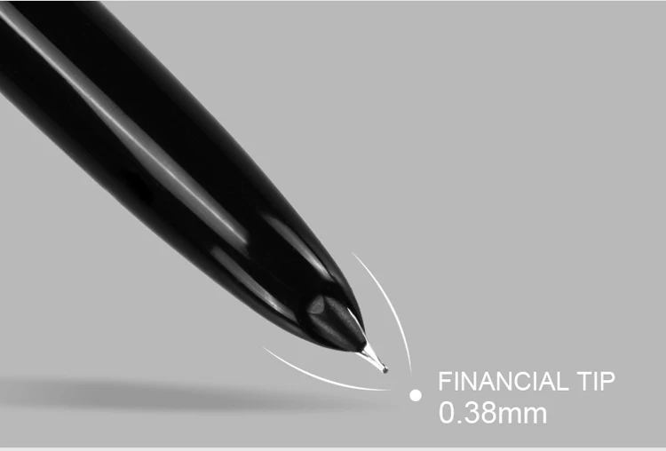 Financial Tip 0,38 мм чрезвычайно тонкая перьевая ручка Jinhao бренд нержавеющая сталь классические чернила для тела ручки подарок студент, школа, офис