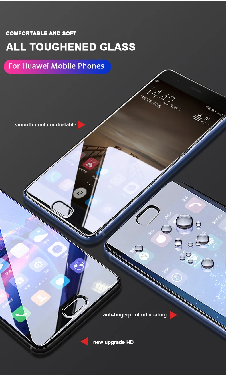 3 шт закаленное стекло для huawei P30 P10 P20 Lite Plus стекло для huawei mate 20 Lite P30 Pro P Smart Защитная пленка для экрана