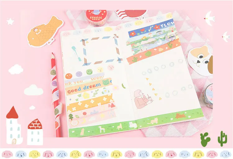 Цветочный мир Bullet Journal васи лента садовая клейкая лента DIY Скрапбукинг наклейка этикетка маскирующая лента корейские канцелярские товары