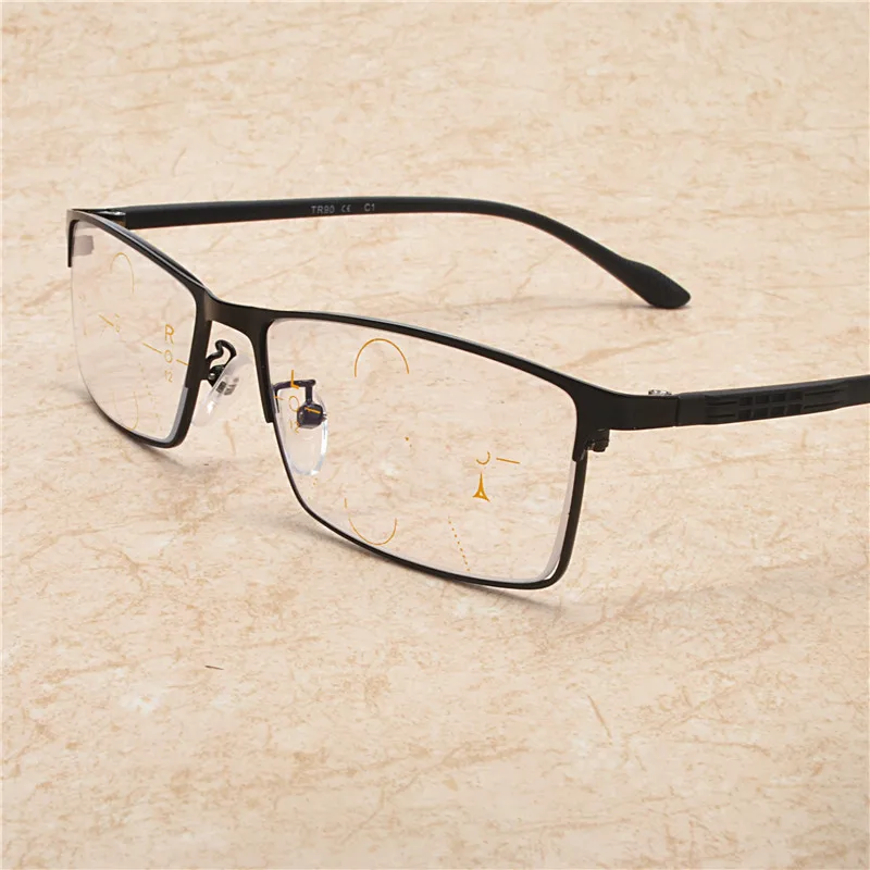 MINCL/квадратная металлическая оправа многофокальные свободные формы