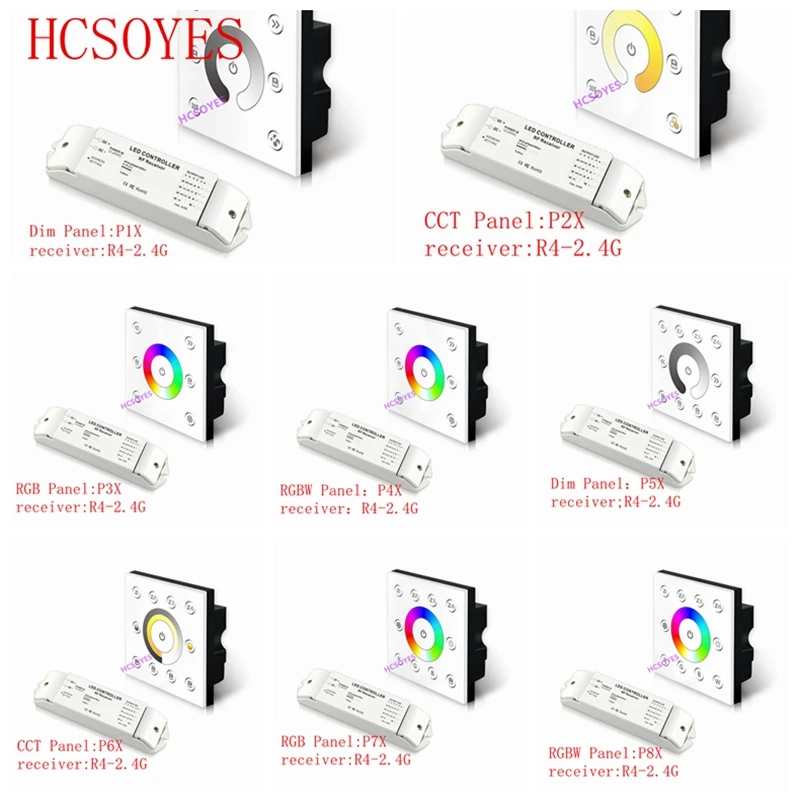 BC P1X/P2X/P3X/P4X/P5X/P6X/P7X/P8X сенсорная Светодиодная панель R4 CC 2.4G/R4 2.4G беспроводной