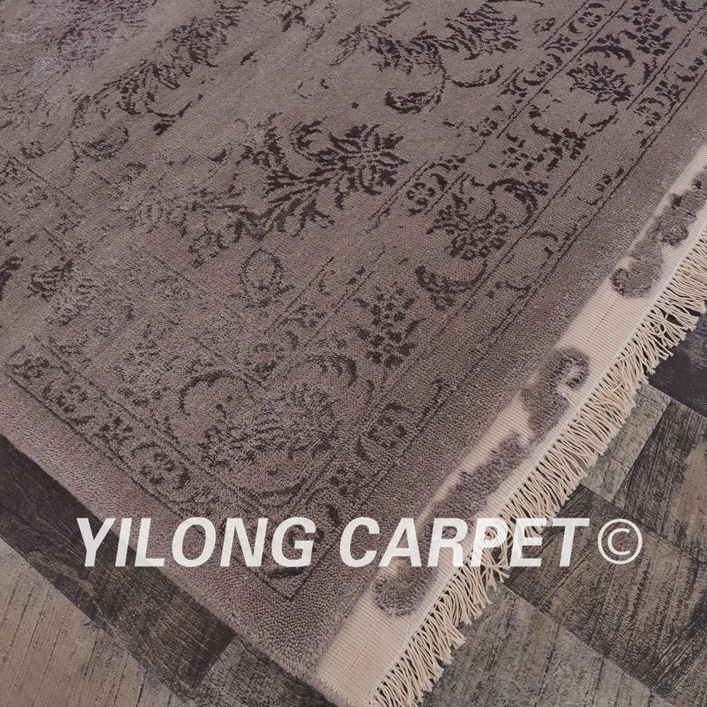 Goede YILONG 10'x13. 8' 100% Wol Handgemaakte Tapijten Professioneel Gereinigd Grote Zijn Deken Klassieke Wol Tapijten (CQG54S10x13.8)