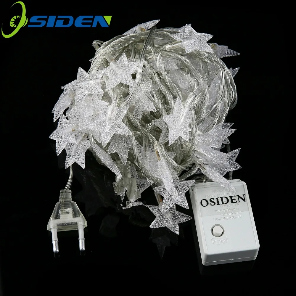 

LED Star Fairy Garland String Lights 5M 10m Novelty For New Year Christmas Wedding Home Indoor Decoration 220v Powered