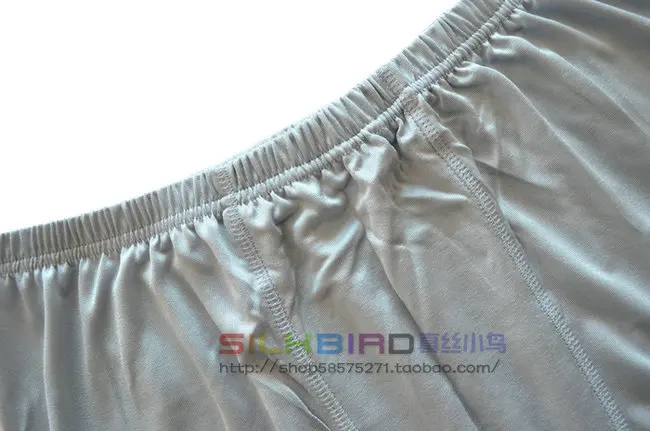 High-end men's pants knitted silk shorts 100% silk color