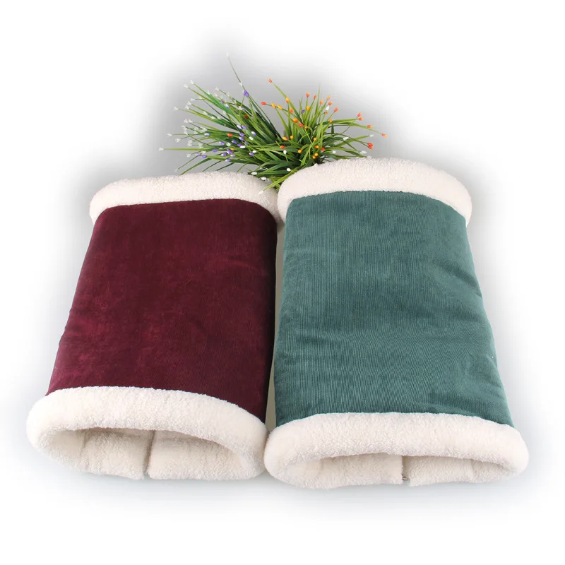 Теплая мягкая кровать в форме туннеля для домашних животных домик Ручная стирка