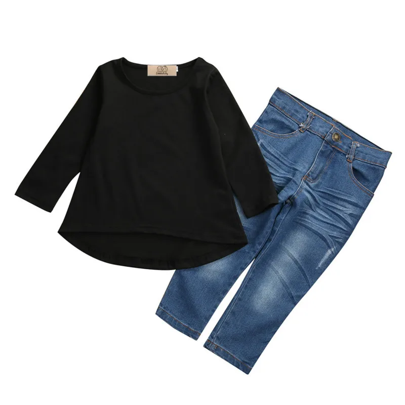 Комплект одежды для маленьких девочек коллекция 2017 года Осенний Повседневный