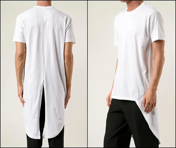 Long Back basic T shirt Kanye west 
