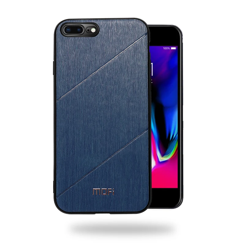 MOFi чехол для iPhone 8 Plus противоударный чехол Роскошный чехол для телефона Fundas capas для iPhone 6 6s 7 Plus чехол - Цвет: blue