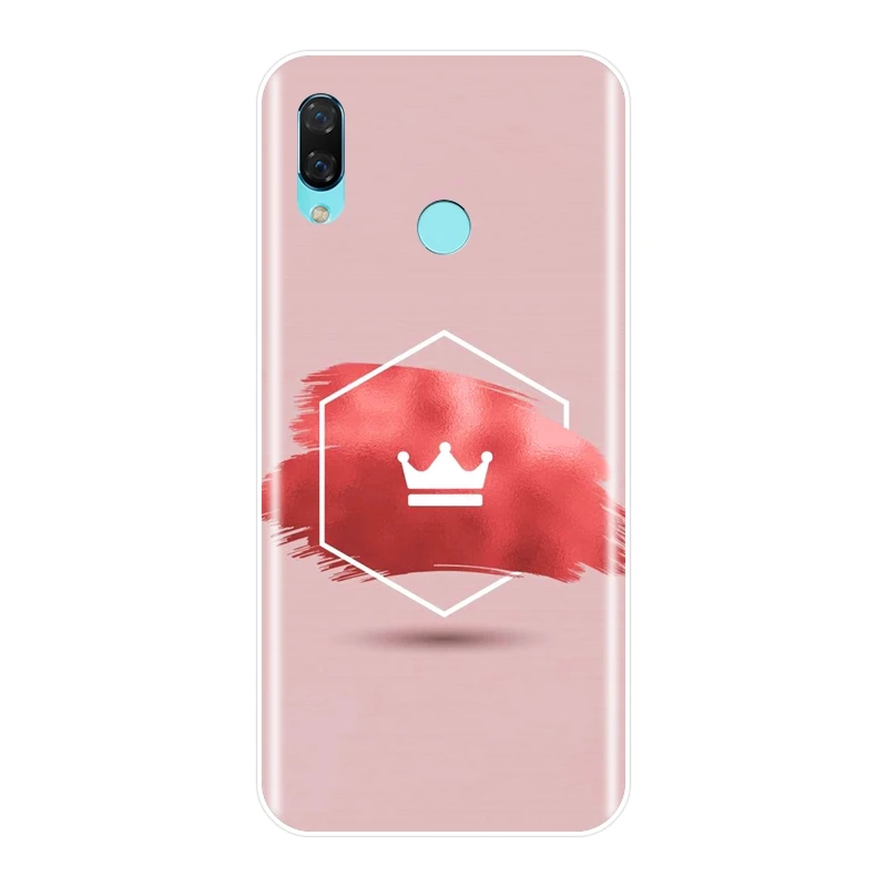 Чехол для телефона Huawei Nova 2i 2 Lite Plus 3 3I 3E Smart 2017 силиконовый чехол с розовым сердцем