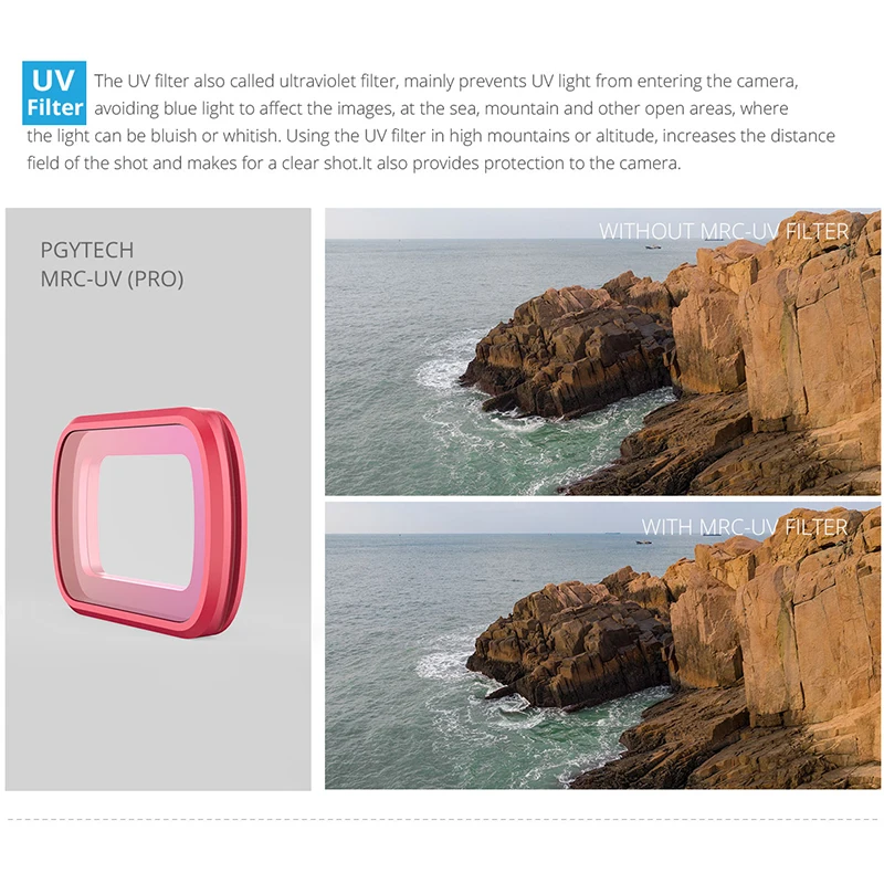 PGYTECH OSMO POCKET Light Red Snorkeling Filter Set(Pro) Diving for Pocket Gimbal Accessories DJI | Электроника