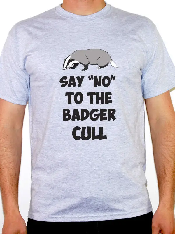 Скажи нет барсуку CULL-Badgers/Дикая Жизнь/Новинка на тему мужские Забавные топы